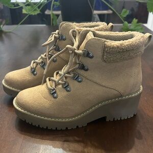 Tan Suede Sonoma Ankle Boots Size 6.5